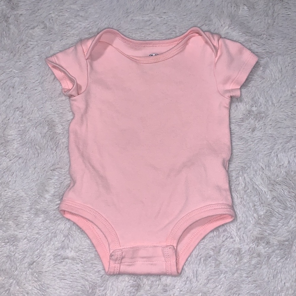(3 for $10) rococo 6 month pink bodysuit baby girl clothing